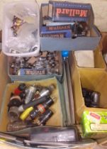 A box of assorted radio valves.