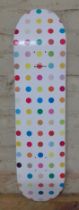 A Supreme skateboard deck, "Spot", designed by Damien Hirst 2009, screen printed, facsimile