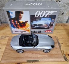 A Kyosho 1/12 James Bond 007 BMW Z8 from The World is Not Enough, in original box.