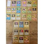 Pokemon cards; base set 82, 23 of 82.