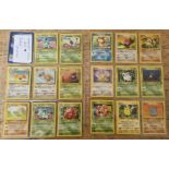 Pokemon cards; base set 64 'Jungle', 29 of 64.