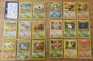Pokemon cards; base set 64 'Jungle', 29 of 64.