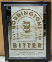 An original prop from the Peter Kay series 'Phoenix Nights', 'BODDINGTONS BITTER' advertising