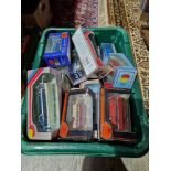 A box of assorted model vehicles to include Corgi & Exclusive First Editions etc.
