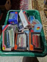 A box of assorted model vehicles to include Corgi & Exclusive First Editions etc.