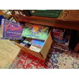 A large quantity of assorted board games to include Atmosfear, Mouse trap, Cluedo & Hedgehogs