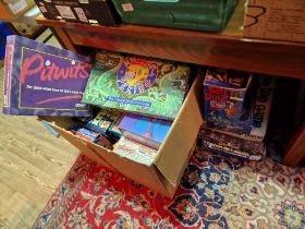 A large quantity of assorted board games to include Atmosfear, Mouse trap, Cluedo & Hedgehogs