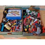 3 boxes of assorted diecast vehicles to include Dibky, Corgi & Matchbox etc.