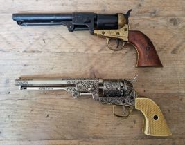 Two replica revolvers, one marked BKA 98.