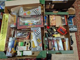 2 boxes of assorted diecast vehicles to include Corgi & Matchbox, some boxed.