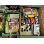 2 boxes of assorted diecast vehicles to include Corgi & Matchbox, some boxed.