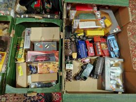 2 boxes of assorted diecast vehicles to include Corgi & Matchbox, some boxed.