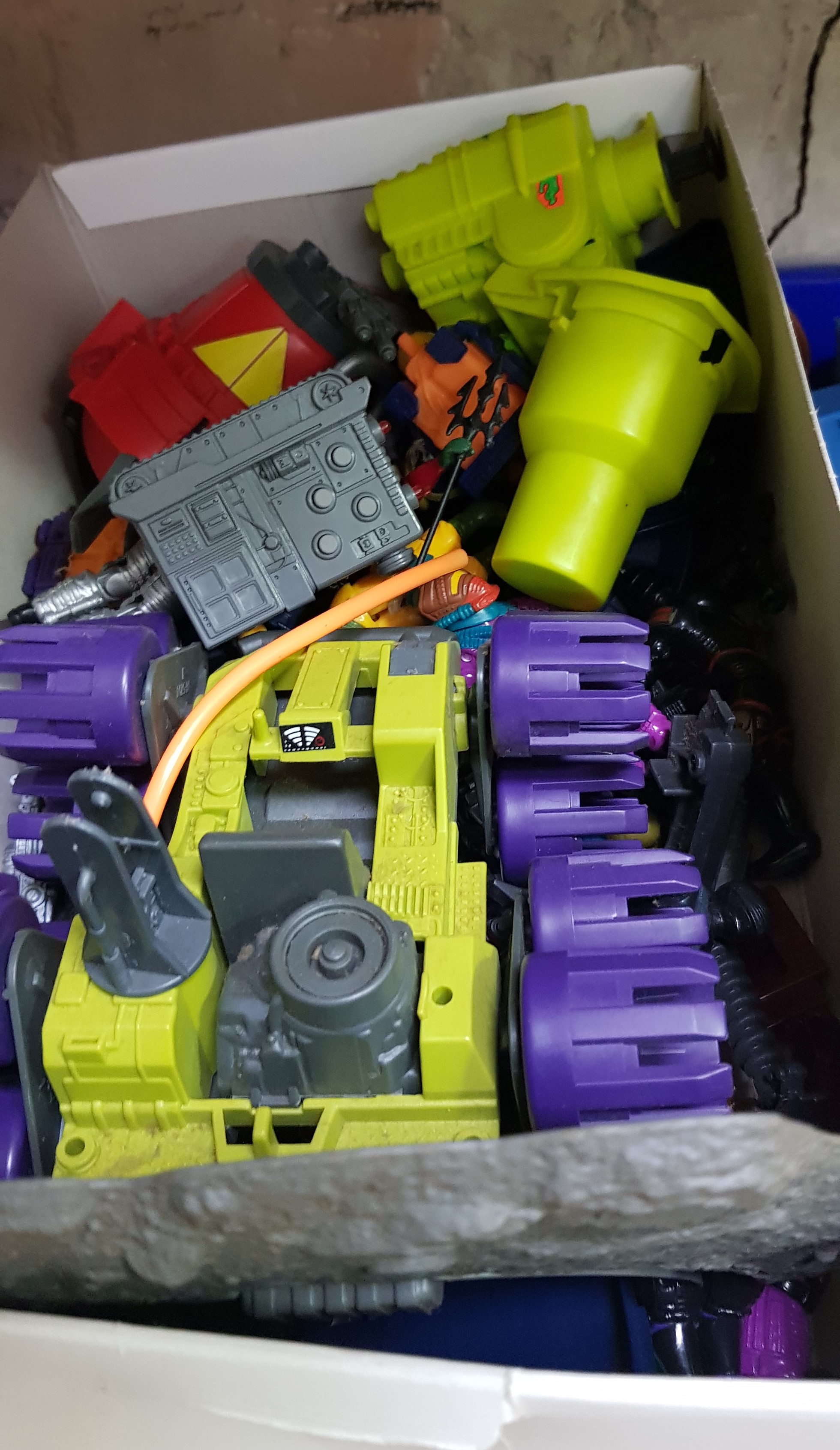 Four boxes of assorted vintage toys to include Transformers, Micro Machines & Star Wars etc. - Image 6 of 6