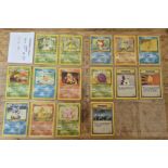 Pokemon cards; base set 130, 15 of 130.