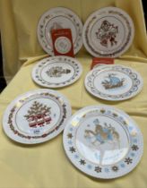 6 Spode Christmas plates 1970-75