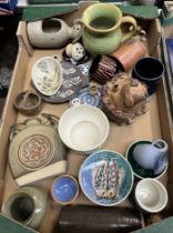 Studio pottery - approx 28 items including Tremar, Jerry Harper, Ian Batten & Lakes Pottery Truro