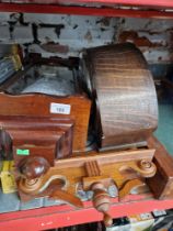 2 wall clocks and 1 mantel clock.