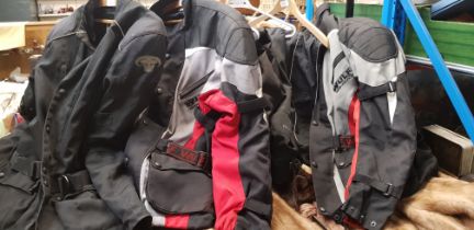 Two Wolf Sport Armoured Motor Cycle Jackets, A Bullson Armoured Motor cycle Jacket together with