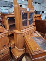 Various items of furniture; two dressers, radiogram, side cabinets, etc.