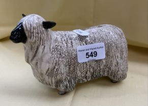 A Beswick Wensleydale sheep