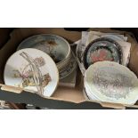 Decorative plates - 28 in total including 6 ‘Wind in the Willows’ by Doulton and others by Wedgwood,