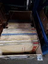 Two boxes of classical vinyl LP records.