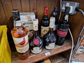 Quantity of alcoholic beverages to include The Famous Grouse, Benedictine, etc.