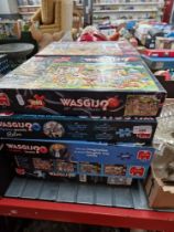 Ten Wasgij jigsaw puzzles.