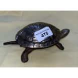 A nickel plated 'Tortoise' desk bell