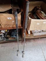 Two vintage Ping Anser steel shaft putters.