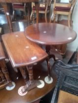 A Bevan Funnell aged oak Sutherland table together with an aged oak coffee table and an aged oak