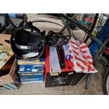 Assorted tools comprising a Woldweld Turbo Arc 130, a Workzone biscuit jointer, etc etc.