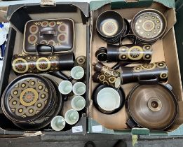 Denby ‘Arabesque’ wares - approx 43 pieces including dinner plates, other plates in 2 sizes, a large