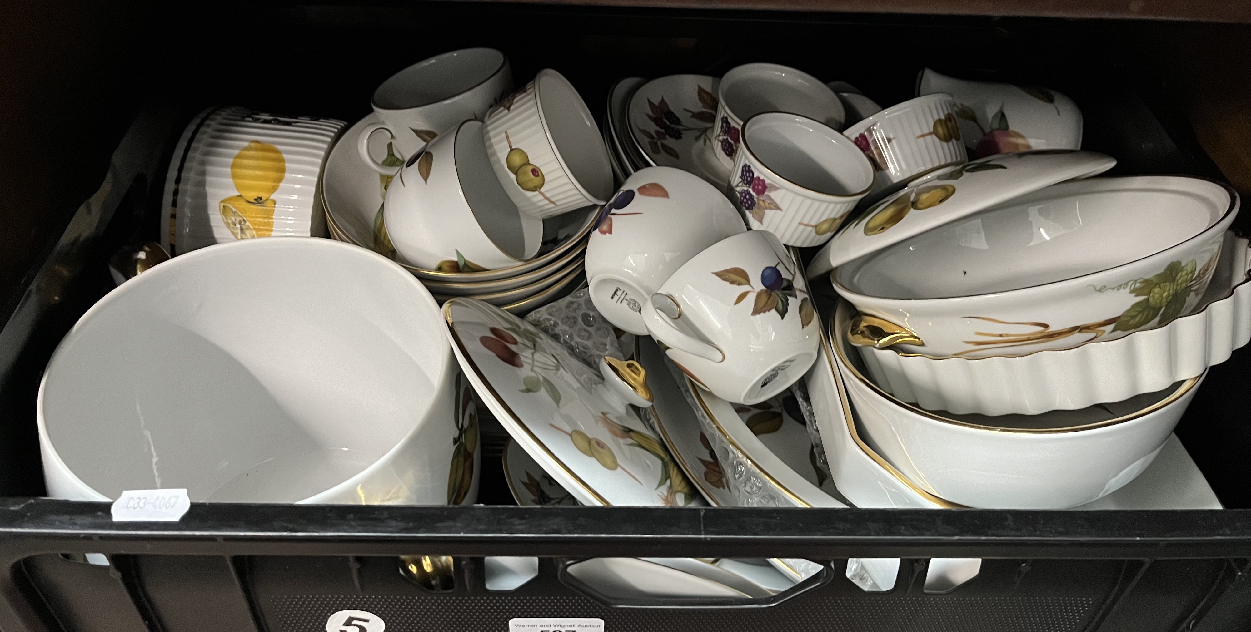 Royal Worcester ‘Evesham’ approx 45 pieces including cups & saucers, bowls, serving dishes etc.
