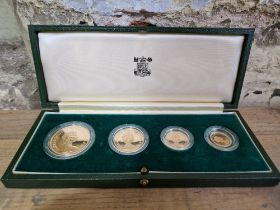 The Royal Mint, UK 1980 Gold Proof Set, 4 22ct gold coins.....