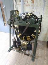 A mid 19th century turret clock, signed E.I. Dent (Edward John Dent), cast iron flat bed