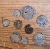 A group of assorted early english hammered silver coins