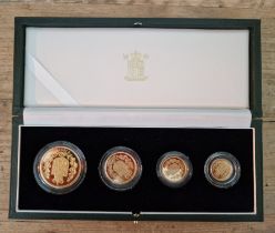 The Royal Mint, the 2002 United Kingdom Gold Proof Four-Coin Sovereign collection.....