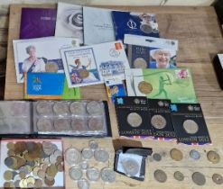 A collection of assorted coins to include....