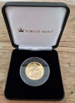 A Jubilee Mint 22-carat gold proof £2 'double sovereign'......