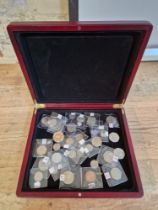 A box of modern collectable coins to include 20p, 50p & £2 etc.