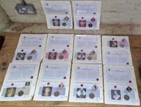 A group of 10 assorted Diamond Jubilee commemorative coin first day covers.