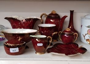 Carlton Ware ‘Rouge Royale’ - 9 items