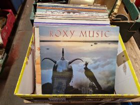 A box of rock and pop including Adam Ant, Roxy Music, etc.