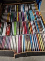 A box of CD's