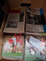 A box of 1960s football league Reivens programmes, approximately 100.