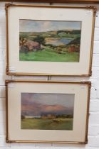 Arthur C Morgan Smith (1904-1994), pair of watercolours, Beaumaris looking towards Snowdon &