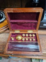 A late Victorian Sikes hydrometer in fitted case.