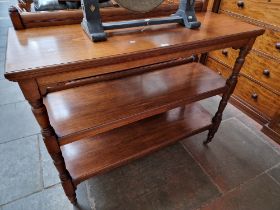 A Victorian walnut buffet/serving table.