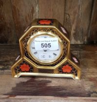 A Royal Crown Derby Old Imari 1128 clock.